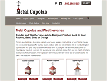 Tablet Screenshot of metalcupolas.com